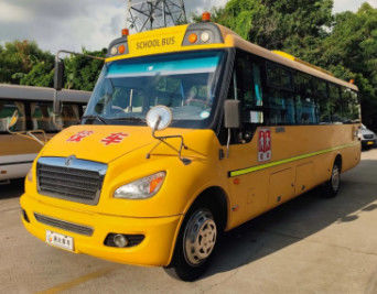 Xe buýt trường học màu vàng tự động 46 chỗ ngồi xe bán tải trường học cũ