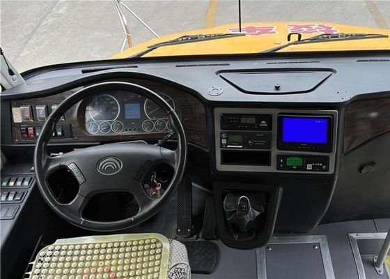 YuTong 46 chỗ ngồi xe buýt trường học được cải tạo màu vàng hộp số thủ công