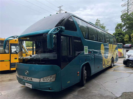 Euro 4 xe buýt Higer sử dụng 51 chỗ ngồi đi du lịch xe buýt tay thứ hai với hộp số tay