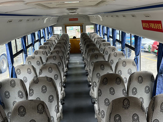 Xe buýt trường học màu vàng sử dụng 46 chỗ ngồi truyền động bằng tay Xe buýt YuTong sử dụng
