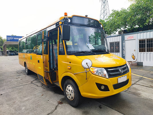 Xe hơi diesel Euro 4 xe buýt trường nghỉ hưu Dongfeng 56 chỗ ngồi xe buýt trường vàng