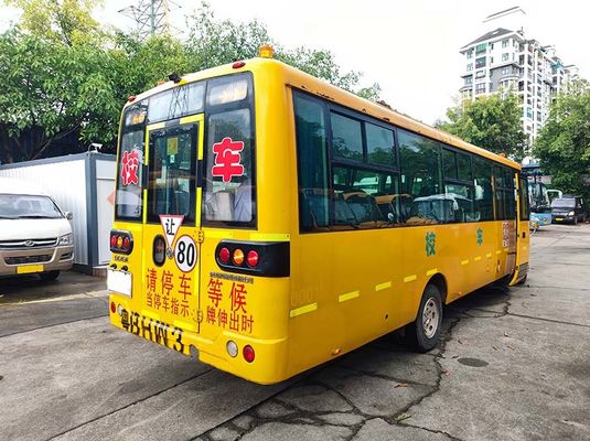 Xe hơi diesel Euro 4 xe buýt trường nghỉ hưu Dongfeng 56 chỗ ngồi xe buýt trường vàng