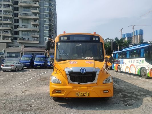 Xe buýt trường học cũ ShenLong 36 chỗ ngồi LHD Định vị lái Dầu diesel Loại nhiên liệu