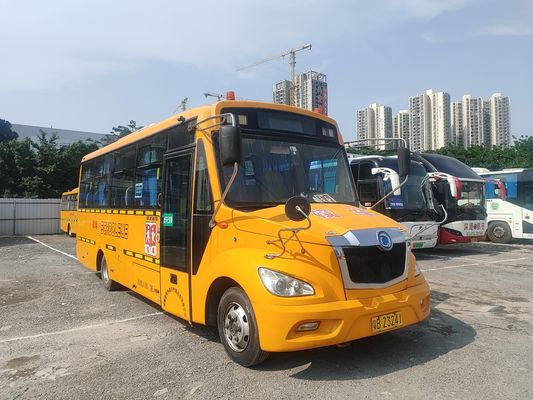 Xe buýt trường học cũ ShenLong 36 chỗ ngồi LHD Định vị lái Dầu diesel Loại nhiên liệu