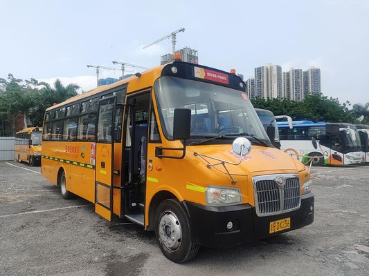 Shang Rao tay thứ hai 52 chỗ ngồi xe buýt LHD Định vị lái Diesel Xe buýt trường học trước sở hữu