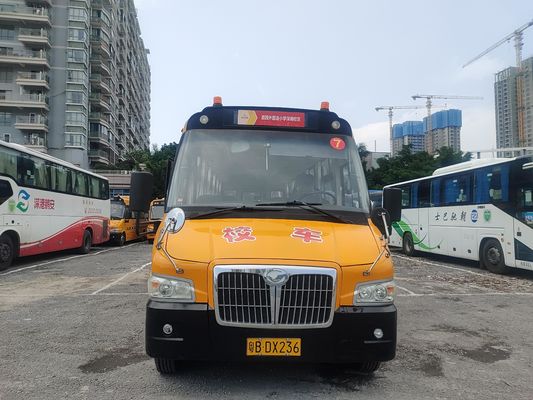 Shang Rao tay thứ hai 52 chỗ ngồi xe buýt LHD Định vị lái Diesel Xe buýt trường học trước sở hữu