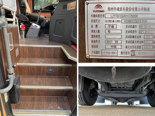 2017 Yutong 46 chỗ ngồi Xe hơi sang trọng cũ Euro 5 lái tay trái Diesel