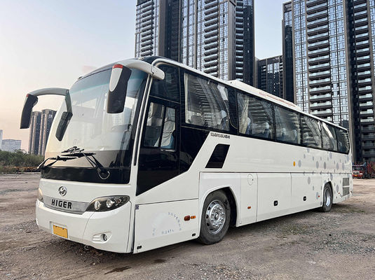 Xe buýt chở khách lớn màu trắng sử dụng 47 chỗ ngồi Xe buýt sở hữu trước với loại truyền động tay
