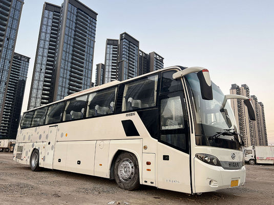 Xe buýt chở khách lớn màu trắng sử dụng 47 chỗ ngồi Xe buýt sở hữu trước với loại truyền động tay