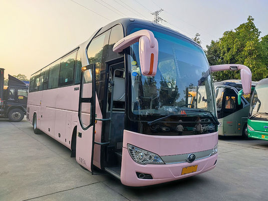 Xe buýt Yutong màu hồng cao cấp Euro 5 LHD xe buýt chạy bằng dầu diesel