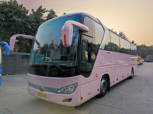 Xe buýt Yutong màu hồng cao cấp Euro 5 LHD xe buýt chạy bằng dầu diesel