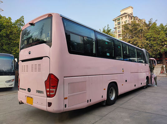 Xe buýt Yutong màu hồng cao cấp Euro 5 LHD xe buýt chạy bằng dầu diesel