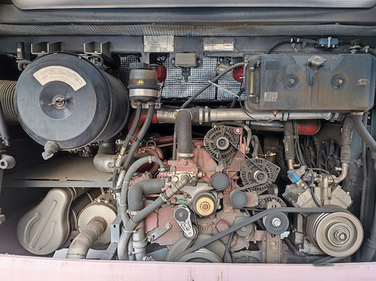 Xe buýt đã qua sử dụng màu hồng sang trọng Euro 5 LHD Xe buýt đưa đón diesel đã qua sử dụng để bán