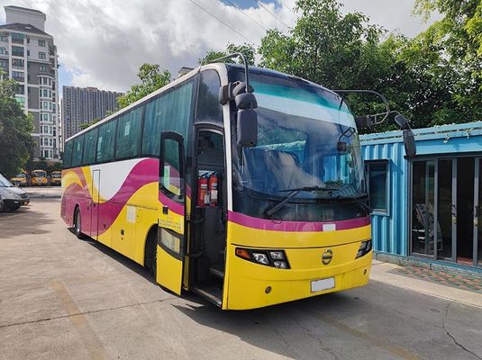 Chuỗi truyền tay xe buýt sang trọng sử dụng 100km / h Max Speed Diesel Fuel Servo 49 chỗ ngồi