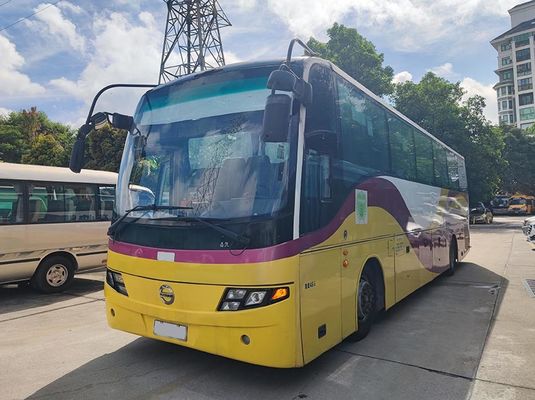 Chuỗi truyền tay xe buýt sang trọng sử dụng 100km / h Max Speed Diesel Fuel Servo 49 chỗ ngồi