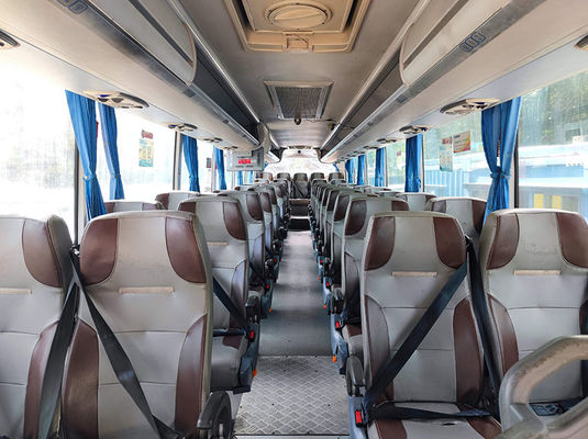 Chuỗi truyền tay xe buýt sang trọng sử dụng 100km / h Max Speed Diesel Fuel Servo 49 chỗ ngồi