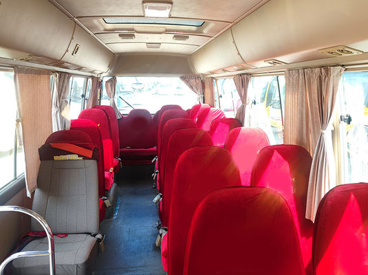 23 chỗ ngồi Toyota Coaster Xe buýt du lịch tay hai với hộp số tay