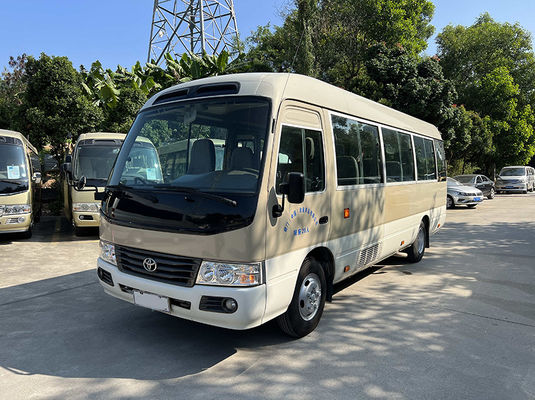 10-23 chỗ ngồi xe buýt Coster được sử dụng truyền động bằng tay với chỗ ngồi thoải mái