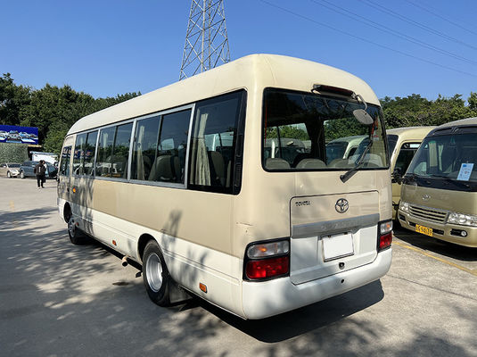 10-23 chỗ ngồi xe buýt Coster được sử dụng truyền động bằng tay với chỗ ngồi thoải mái