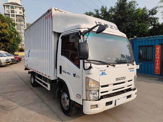 Đeo tay màu trắng xe tải vận tải trước sở hữu diesel Isuzu xe tải vận tải sử dụng hộp xe tải