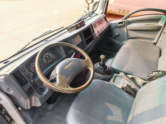 Đeo tay màu trắng xe tải vận tải trước sở hữu diesel Isuzu xe tải vận tải sử dụng hộp xe tải