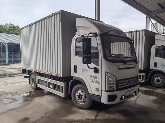 Xe tải vận tải sử dụng điện màu trắng xe tải tự động được sửa chữa với 2 cửa