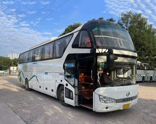 Higer 54 chỗ ngồi LHD Euro 5 Xe buýt xe buýt sử dụng Chiếc xe buýt du lịch sử dụng