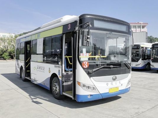 Xe buýt giao thông Yutong 20-40 chỗ ngồi Xe buýt thành phố điện với truyền tải tự động Xe buýt công cộng LHD