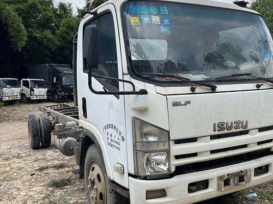 Isuzu sử dụng xe tải xe tải 4KH1Động cơ diesel Xe tải với 2 cửa cho vận chuyển hạng nặng