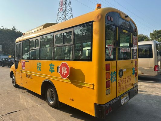 36 chỗ ngồi Động cơ diesel màu vàng LHD ZK6669DX7 Xe buýt trường học đã qua sử dụng sản xuất tại Trung Quốc