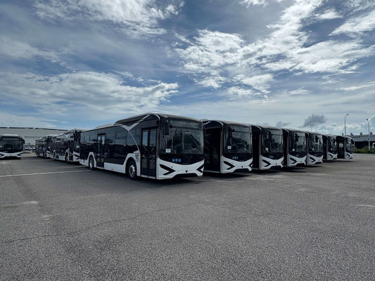 Xe buýt thành phố Zonson đã qua sử dụng EV cho 2 cửa hành khách và ngoại thất màu trắng