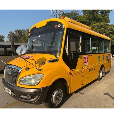 Xe buýt trường học cũ dành cho trẻ em được sản xuất ở Trung Quốc có động cơ diesel 36 chỗ ngồi là mạnh mẽ và bền