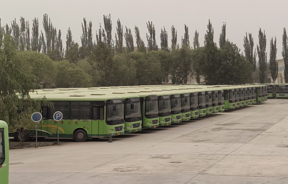2017-Năm sử dụng xe buýt thành phố lái tay trái 8 mét (LHD) với thiết kế nhập 2 bước và dung lượng động cơ 3800cc
