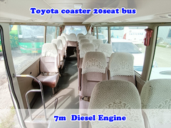 Xe buýt Coaster Bus cũ toyota với hộp số thủ công và nhiên liệu diesel loại 23 chỗ ngồi xe buýt nhỏ LHD